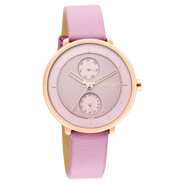 Titan Pastel Dreams Quartz Analog Leather Strap Watch for Women - image number 0