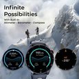 Titan Celestor Advanced GPS & Barometer 3.6 CM AMOLED Display with AOD, Pizoelectric Functional Crown Aurora Blue - image number 3