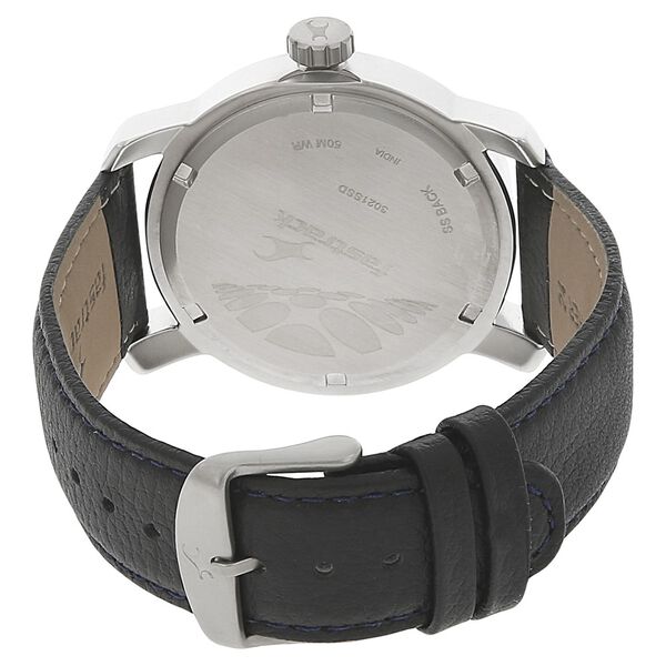 Fastrack Quartz Analog Blue Dial Leather Strap Watch for Guys - image number 3