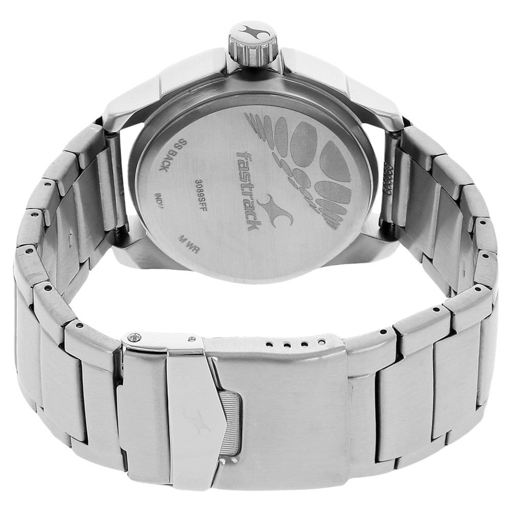 Fastrack titan ss back 50m wr best sale