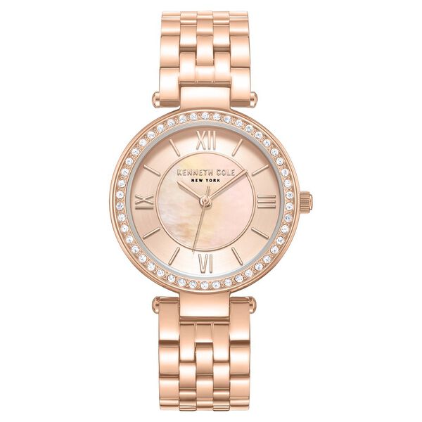 Kenneth Cole Quartz Analog Pink Dial Stainless Steel Strap Watch For Women - image number 0