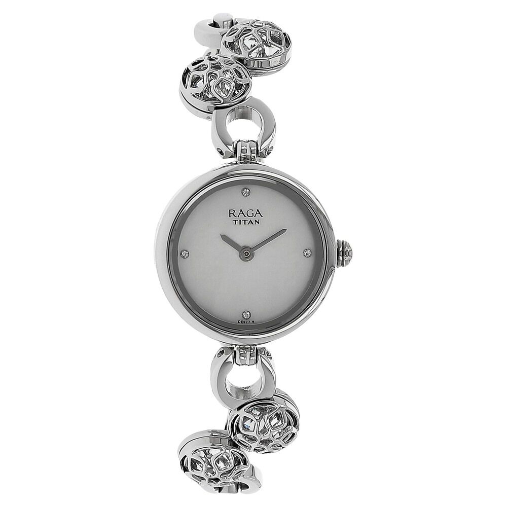 Raga moonlight mother of cheap pearl metal strap watch