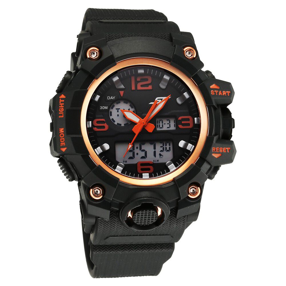 Buy Online SF Sparq Ana Digi Black Dial Polyurethane Strap Watch for Men 77129pp04w Titan