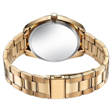 Sonata Poze Quartz Analog Two Toned Dial Golden Colour Stainless Steel Strap Watch For Men
