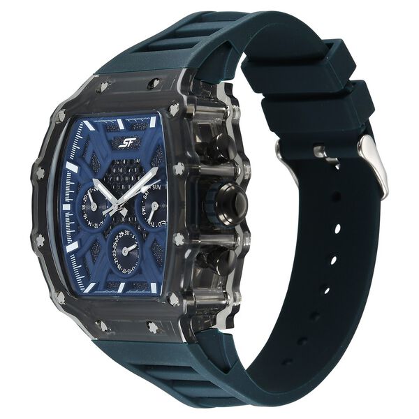 SF Maiden Voyage Sport Watch Blue dial And Strap Tonneau Shaped Case with Multifunction movement - image number 1