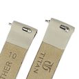 10 mm Pink Genuine Leather Strap for Women - image number 4