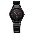 Titan Edge Ceramic Quartz Analog Black Dial Black Ceramic Strap Watch For Women - image number 0