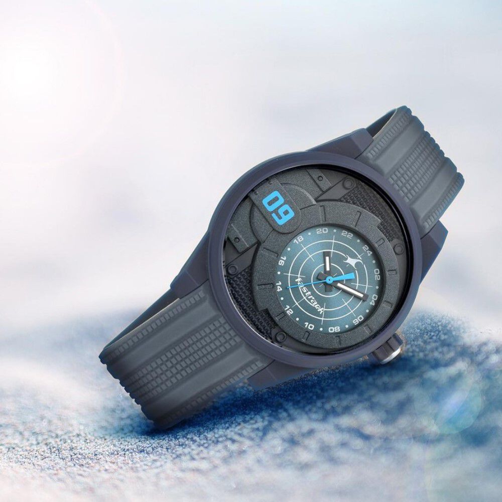 Trendies grey dial silicone strap watch online