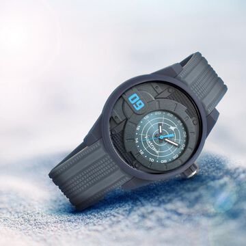 Fastrack Trendies Quartz Analog Black Dial Silicone Strap Watch for Guys