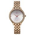 Vyb Spotlight By Fastrack Quartz Analog Silver Dial Rose Gold Metal Strap Watch For Girls - image number 1