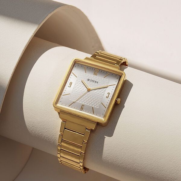Titan Karishma Silver Dial Watch for Men