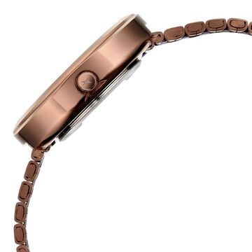 Fastrack 9 to Fine Analog with Brown Dial Metal Strap Watch for Girls