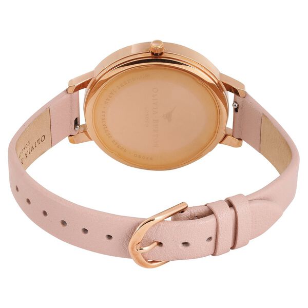 Olivia Burton Quartz Analog White Dial Leather Strap Watch for Women - image number 4