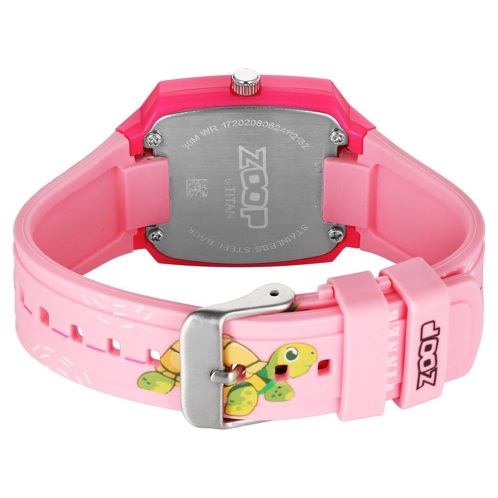 wao Buy Online Zoop Analog Watch with Pink Dial & Multicoloured Strap
