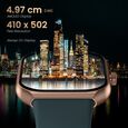Titan Smart Watch with 4.97 CM Super AMOLED Display | 410 x 502 Pixel Resolution | AI Voice Assistant With Beige Strap - image number 1