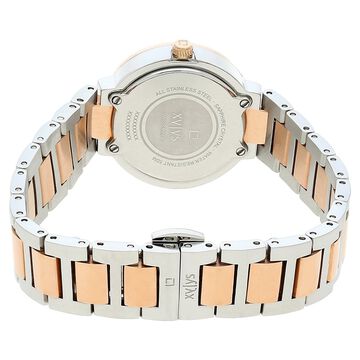 Xylys Swiss Analog Two Toned Stainless Steel Strap Mother of Pearl Dial Watch For Women