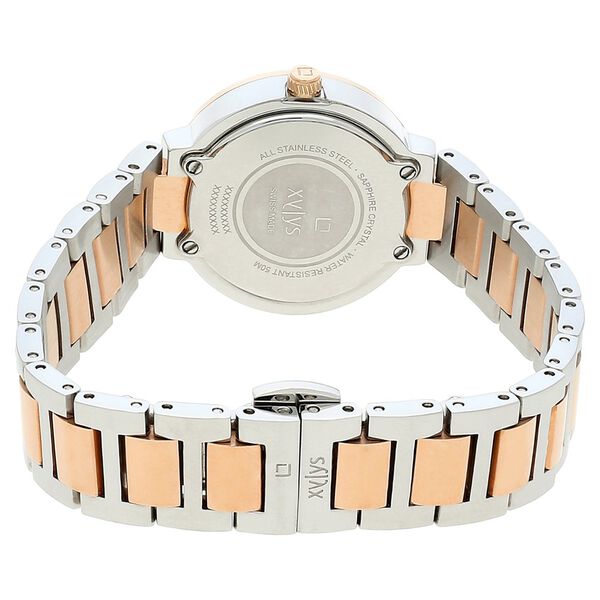 Xylys Swiss Analog Two Toned Stainless Steel Strap Mother of Pearl Dial Watch For Women - image number 4