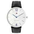 Tommy Hilfiger Quartz Analog Silver Dial Leather Strap Watch for Men - image number 0