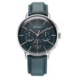 Titan Light leathers Multifunction Anthracite Dial Stainless Steel Strap Watch For Men