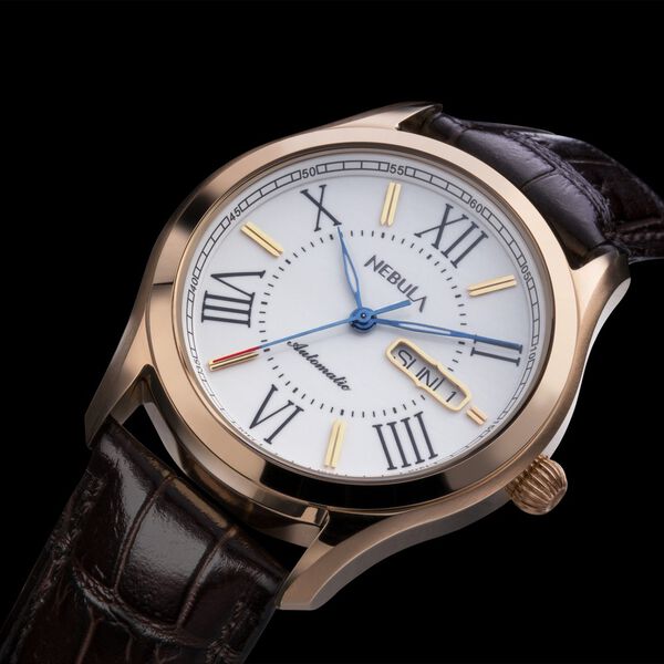 Titan Nebula Swiss Automatic 18 Karat Solid Gold Watch for Men - image number 0