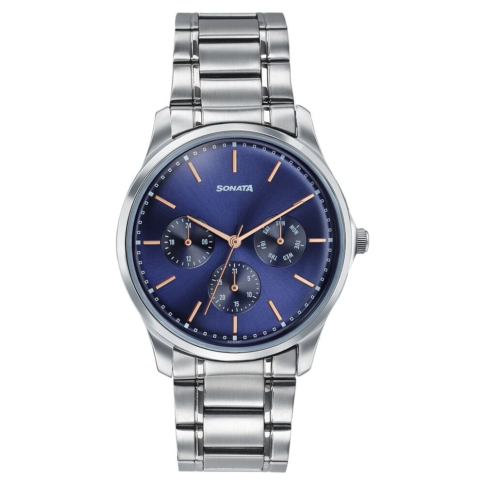 Sonata Men's Work Wear Navy dial Watch - Premium Multifunction design for everyday style-picture-13