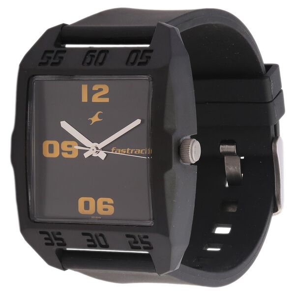 Fastrack Quartz Analog Black Dial Plastic Strap Watch for Guys - image number 1