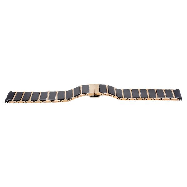 20 mm Black & Rose Gold Ceramic & Metal Strap for Men - image number 1