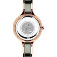 Xylys Seraphina Quartz Analog Blue Round Dial Rose Gold Steel & Ceramic Strap Watch For Women - image number 4