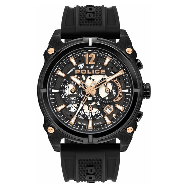 Police Quartz Analog Gun Dial Silicone Strap Watch for Men - image number 0