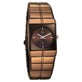 Vyb Nova By Fastrack Quartz Analog Brown Dial Brown Metal Strap Watch For Guys - image number 1