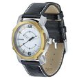 Sonata Quartz Analog Black Dial Leather Strap Watch for Men
