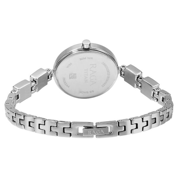 Titan Raga Viva Blue Dial Analog with Date Metal Strap watch for Women - image number 4