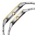 Titan Bandhan Eternal Pair Analog with Date and Gun Dial Dual Tone Stainless Steel Strap Watch for Couples - image number 3