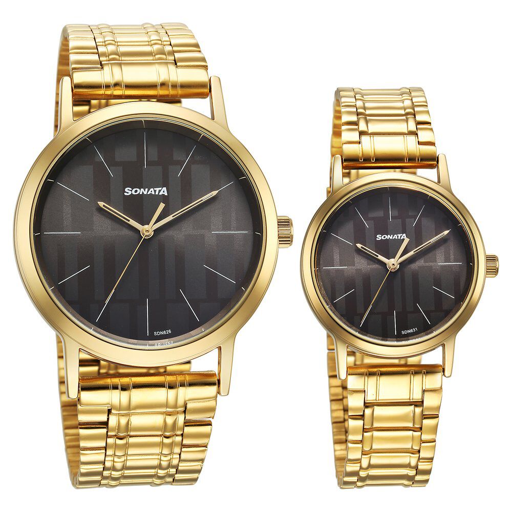 Sonata wrist watch for couple sale