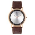 Titan Edge Xerxes Desai Quartz Analog Silver Dial Brown Leather Strap Watch For Unisex - image number 1