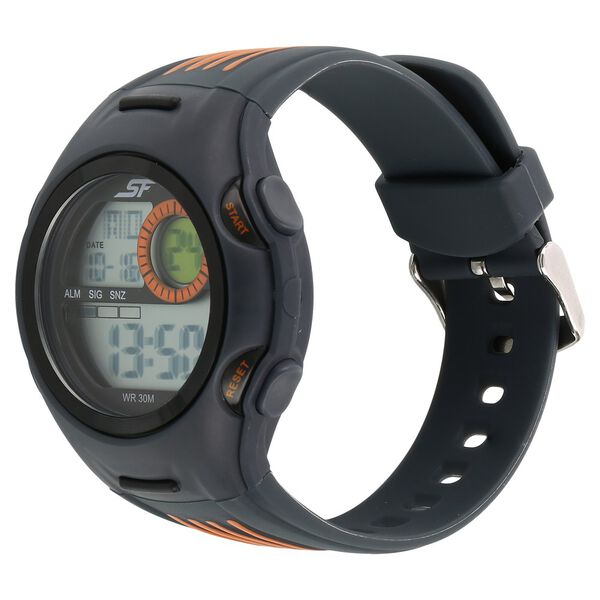 SF Super Fibre Digital Dial Plastic Strap Watch for Men