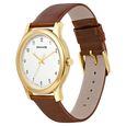 Sonata Quartz Analog White Dial Leather Strap Watch for Men - image number 1