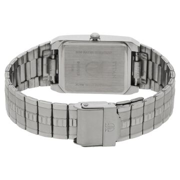 Titan Quartz Analog with Date Black Dial Stainless Steel Strap Watch for Men