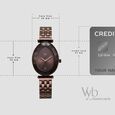 Vyb Prodigy By Fastrack Quartz Analog Brown Dial Brown Stainless Steel Strap Watch For Girls - image number 3