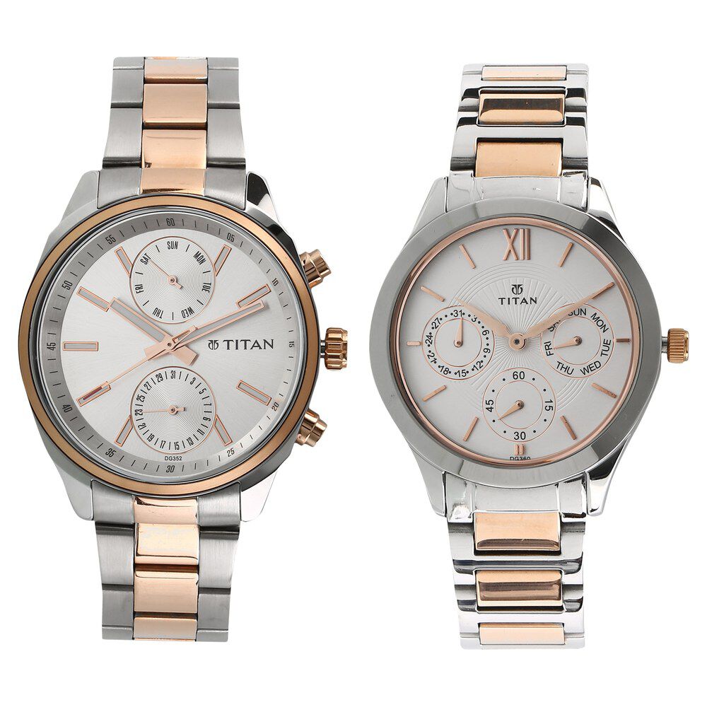 Titan watch 2025 couple set price