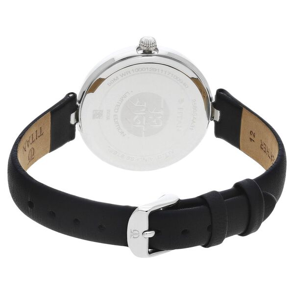 Titan Forever Kolkata Mother of Pearl Analog Leather Strap watch for Women - image number 3