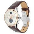 Xylys Swiss Chronograph Brown Leather Strap and Silver Dial Watch For Men - image number 2