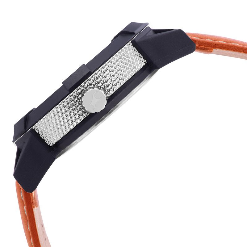 Fastrack Modular Quartz Analog Silver Dial Leather Strap Watch for Guys - image number 3