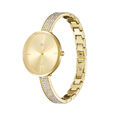 Fastrack Vyb Starlet Quartz Analog Golden Dial Metal Strap Watch for Girls - image number 3