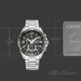 Octane Velocity Sporty Black Dial Round Stainless Steel Watch For Men - image number 3