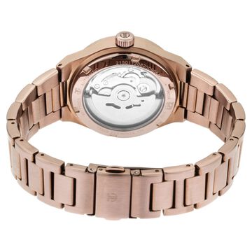 Titan Animalia Rose Gold Dial Automatic Stainless Steel Strap Watch for Women