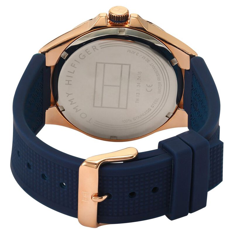Tommy Hilfiger Quartz Analog White Dial Silicone Strap Watch for Men - image number 4