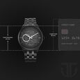 Titan Metal Mechanicals Black Dial Black Stainless Steel Strap Watch for Men - image number 2