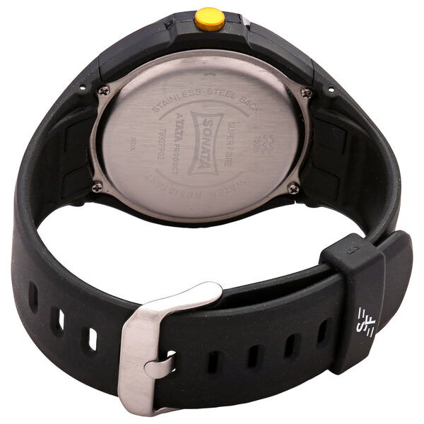 SF Digital Dial Black Plastic Strap Watch for Men - image number 2