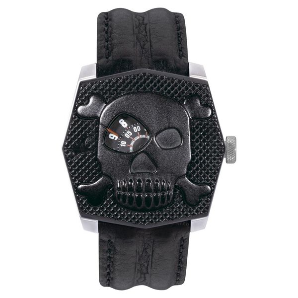Fastrack Quartz Analog Black Dial Leather Strap Watch for Guys - image number 0